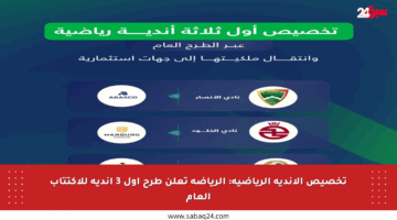 تخصيص الأندية الرياضية: الرياضة تعلن طرح أول 3 أندية للاكتتاب العام